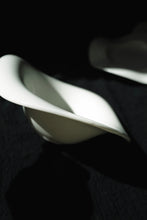 Load image into Gallery viewer, White Wavy Ceramic Bowl
