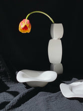 Load image into Gallery viewer, White Wavy Ceramic Bowl
